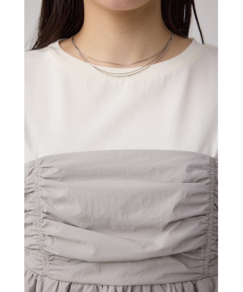 AZUL by moussy(アズールバイマウジー)の「ペプラムバルーントップス(Tシャツ/カットソー・レディース・ライトグリーン/グレー/ブラック・SMALL/MEDIUM)」の20枚目の写真