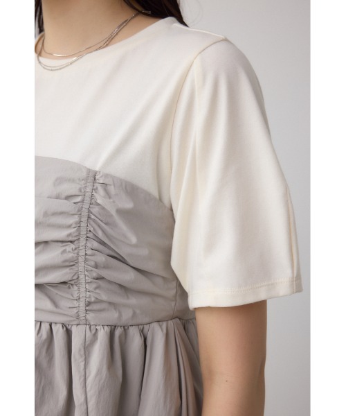 AZUL by moussy(アズールバイマウジー)の「ペプラムバルーントップス(Tシャツ/カットソー・レディース・ライトグリーン/グレー/ブラック・SMALL/MEDIUM)」の22枚目の写真