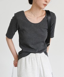 conte＞オフショルダー Tシャツ（Tシャツ/カットソー）｜conte（コンテ