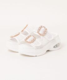 Parade | 【厚底】エアーソールビジュースライドサンダル　1474-WK(サンダル)