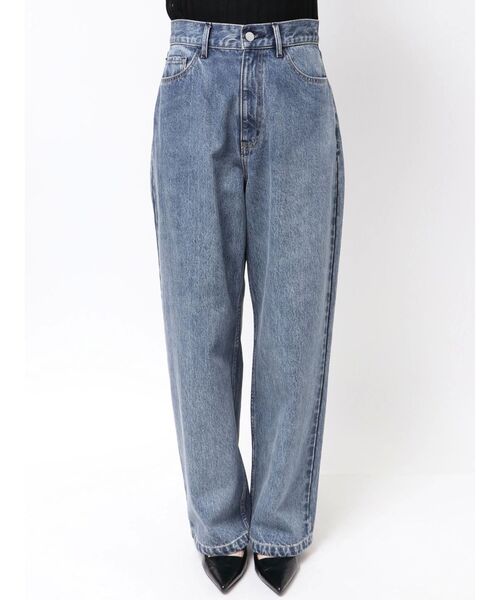 ELENDEEK（エレンディーク）の「ワイドラフデニムパンツ（デニムパンツ・レディース・ブルー/ブラック・01/02/03）」の7枚目の写真