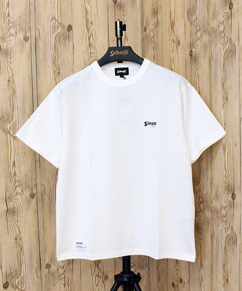schott(ショット)の「T-SHIRT FIREWOLF(Tシャツ/カットソー・メンズ・ブラック/ホワイト/ネイビー・L/XL/XXL/M)」の7枚目の写真