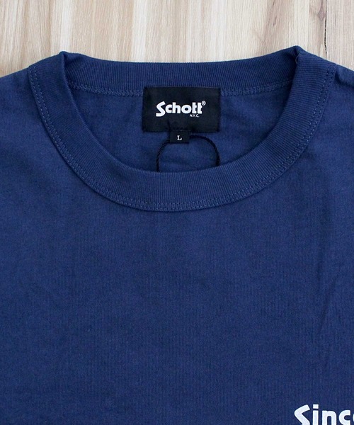 schott(ショット)の「T-SHIRT FIREWOLF(Tシャツ/カットソー・メンズ・ブラック/ホワイト/ネイビー・L/XL/XXL/M)」の17枚目の写真
