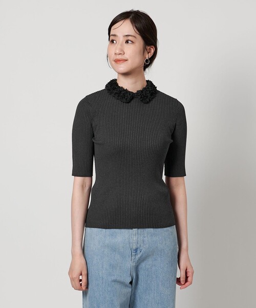 UNITED ARROWS レディ フラワー チュール ニット UNITED ARROWS（ユナイテッドアローズ）の「レディ フラワー