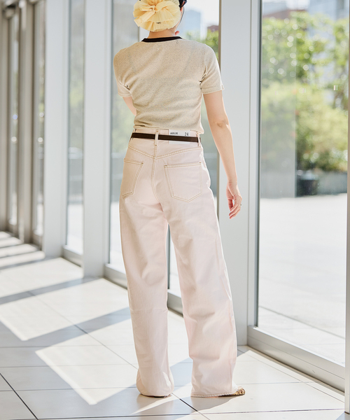 IENA LA BOUCLE(イエナラブークル)の「《追加》IENA LA BOUCLE ライトリブハーフスリーブプルオーバー2(Tシャツ/カットソー・レディース・ブラウン/オートミール/ブラック・FREE)」の15枚目の写真