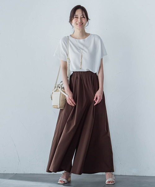 LAUTREAMONT(ロートレアモン)の「ストレスフリーペーパーヤーンニット≪手洗い可能≫(ニット/セーター・レディース・ベージュ/ホワイト/ピンク/ブラウン/ベージュ系その他/ブルー/イエロー・9号)」の11枚目の写真