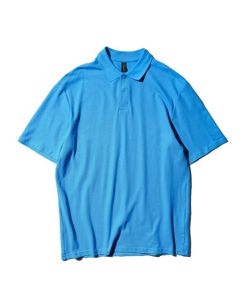 GILDAN(ギルダン)の「THRIFTY LOOK スリフティルック / GILDAN 5.2OZ COTTON POLO SHIRTS ポロシャツ ギルダン(ポロシャツ・メンズ・ネイビー/ロイヤルブルー/ホワイト/ライトブルー/ブラック/ブルー/グレー/グリーン・MEDIUM/LARGE/X-LARGE)」の7枚目の写真