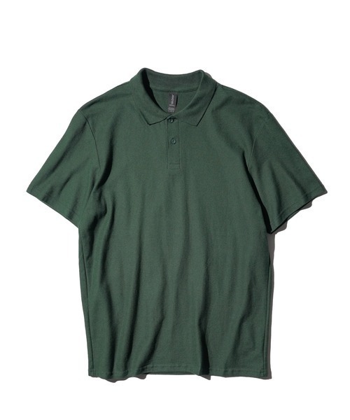 GILDAN(ギルダン)の「THRIFTY LOOK スリフティルック / GILDAN 5.2OZ COTTON POLO SHIRTS ポロシャツ ギルダン(ポロシャツ・メンズ・ネイビー/ロイヤルブルー/ホワイト/ライトブルー/ブラック/ブルー/グレー/グリーン・MEDIUM/LARGE/X-LARGE)」の4枚目の写真