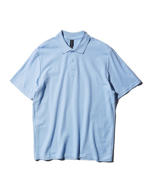 GILDAN(ギルダン)の「THRIFTY LOOK スリフティルック / GILDAN 5.2OZ COTTON POLO SHIRTS ポロシャツ ギルダン(ポロシャツ・メンズ・ネイビー/ロイヤルブルー/ホワイト/ライトブルー/ブラック/ブルー/グレー/グリーン・MEDIUM/LARGE/X-LARGE)」の5枚目の写真