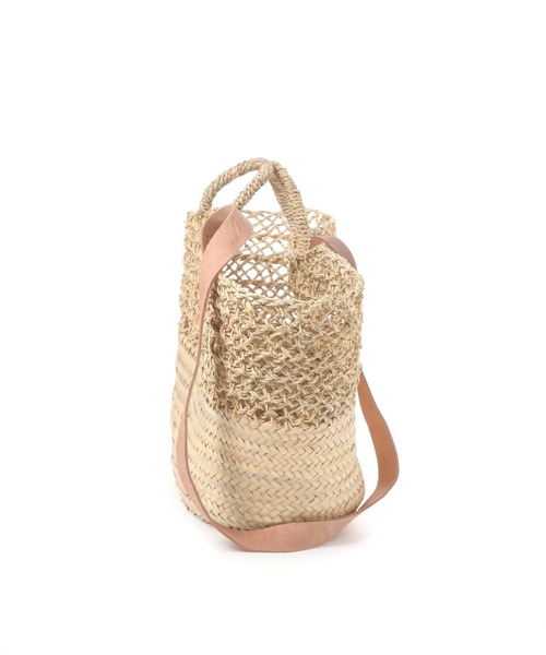 studio CLIP（スタディオクリップ）の「【daily CLIP】KECH レザーショルダーバスケット（かごバッグ・レディース・その他1・FREE）」の2枚目の写真