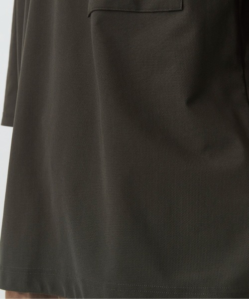 PUBLIC TOKYO(パブリックトウキョウ)の「Air tool リラックスコードポロ /ウォッシャブル/夏服/ストレッチ/伸縮性/通気性/防シワ性/UVカット/セットアップ(ポロシャツ・メンズ・ブラック/カーキ/ダークグレー・1/2)」の8枚目の写真