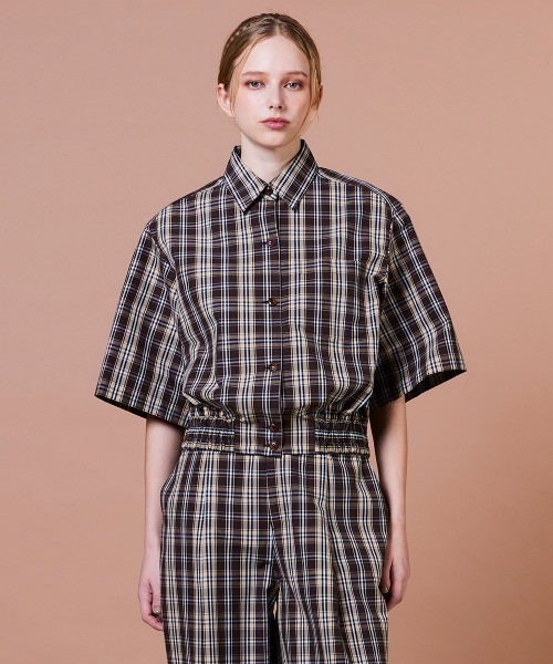 ダブルスタンダードクロージング ギンガムチェック シャツ セール】ハイカウントコットン チェックシャツジャケット（シャツ