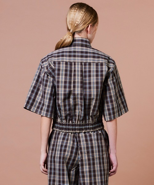 DOUBLE STANDARD CLOTHING（ダブルスタンダードクロージング）の「ハイカウントコットン チェックシャツジャケット（シャツ/ブラウス・レディース・チェック・38/36）」の7枚目の写真