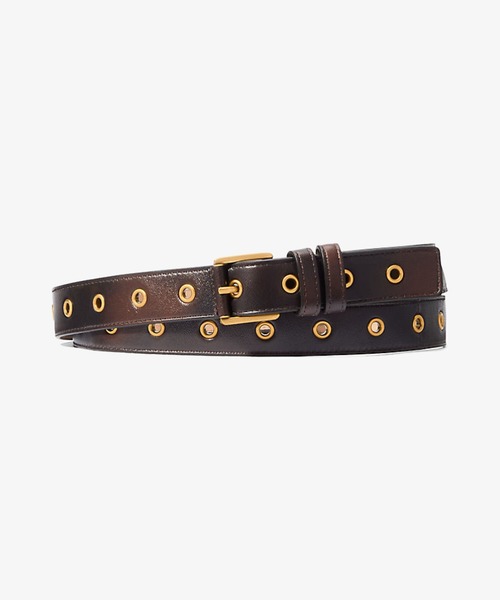 MICHAEL KORS(マイケルコース)の「ユニセックス COLBY グロメット バーニッシュ レザー ベルト(ベルト・メンズ・ブラウン系・OS)」の1枚目の写真