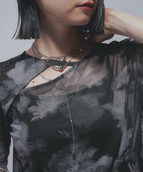 HARE（ハレ）の「ピアスチャームタレンセットネックレス(HARE)（ネックレス・レディース・シルバー/オフホワイト・FREE）」の10枚目の写真