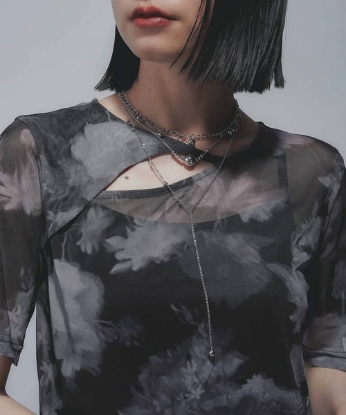 HARE（ハレ）の「ピアスチャームタレンセットネックレス(HARE)（ネックレス・レディース・シルバー/オフホワイト・FREE）」の12枚目の写真