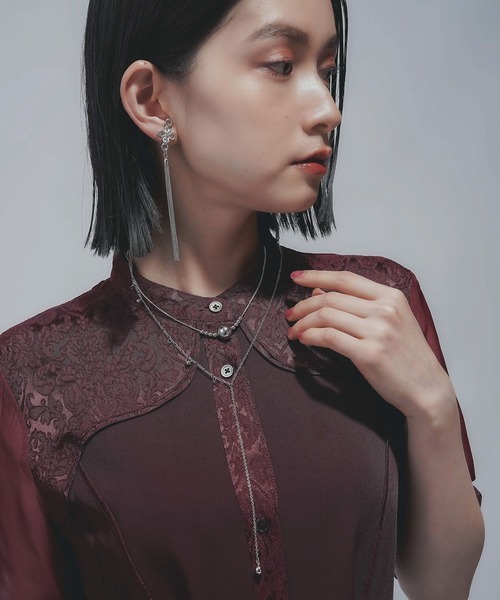 HARE（ハレ）の「ピアスチャームタレンセットネックレス(HARE)（ネックレス・レディース・シルバー/オフホワイト・FREE）」の13枚目の写真