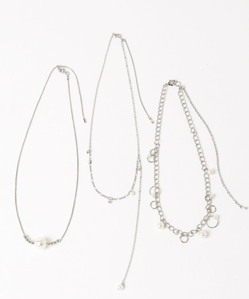 HARE（ハレ）の「ピアスチャームタレンセットネックレス(HARE)（ネックレス・レディース・シルバー/オフホワイト・FREE）」の15枚目の写真