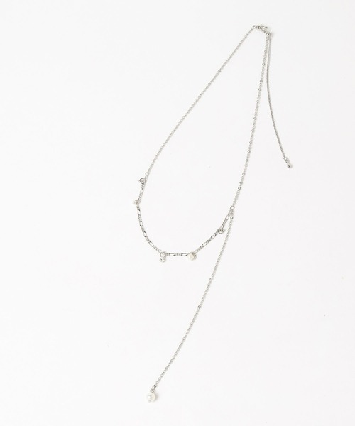 HARE（ハレ）の「ピアスチャームタレンセットネックレス(HARE)（ネックレス・レディース・シルバー/オフホワイト・FREE）」の18枚目の写真