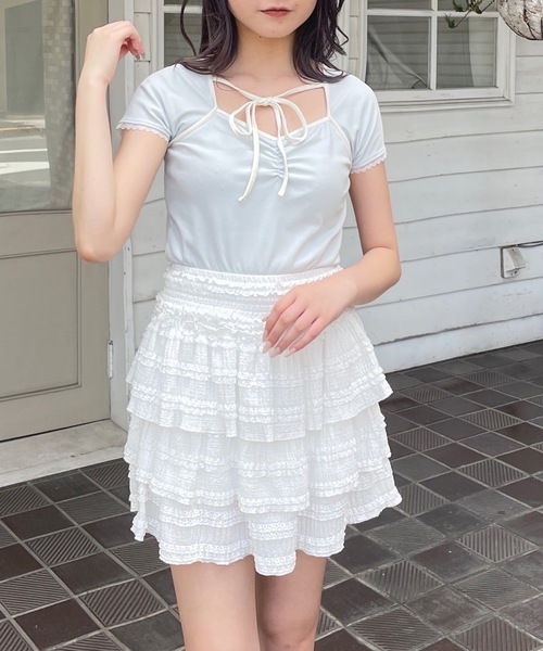 one way(ワンウェイ)の「ボレロ風トップス(Tシャツ/カットソー・レディース・ブルー/ホワイト/グレー/ブラック・FREE)」の9枚目の写真