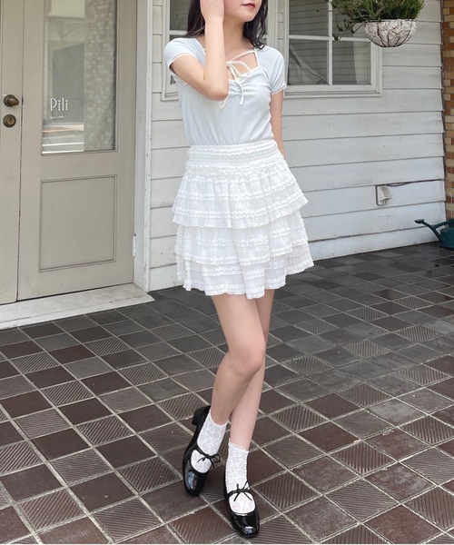 threetimes ワンホントップス pleasenofollow y2k Y2Kロゴラインポロトップス – Girls Crush