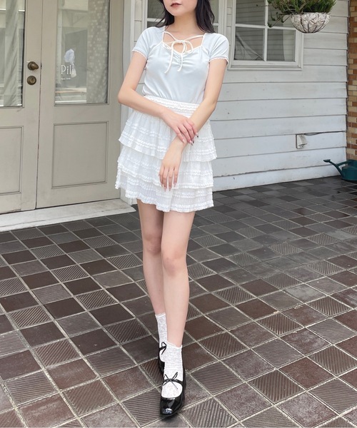 one way(ワンウェイ)の「ボレロ風トップス(Tシャツ/カットソー・レディース・ブルー/ホワイト/グレー/ブラック・FREE)」の15枚目の写真