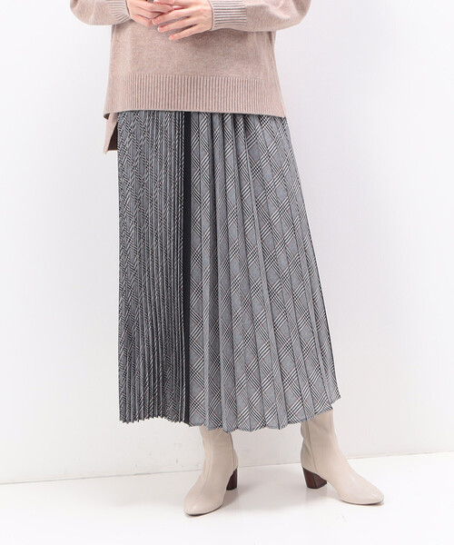 K.T KIYOKO TAKASE（キヨコタカセ）の「グレンチェックカラー プリーツスカート（スカート・レディース・ブルー系その他/ピンク系その他・11号/9号）」の9枚目の写真