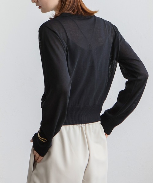 VitaFelice（ヴィータフェリーチェ）の「接触冷感カーディガン（カーディガン/ボレロ・レディース・オフホワイト/グレー/ブラック/ネイビー/レッド・FREE）」の9枚目の写真