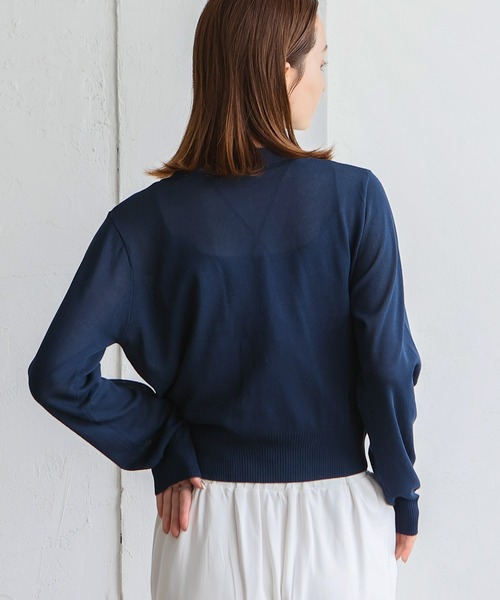 VitaFelice（ヴィータフェリーチェ）の「接触冷感カーディガン（カーディガン/ボレロ・レディース・オフホワイト/グレー/ブラック/ネイビー/レッド・FREE）」の21枚目の写真