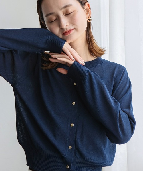 VitaFelice（ヴィータフェリーチェ）の「接触冷感カーディガン（カーディガン/ボレロ・レディース・オフホワイト/グレー/ブラック/ネイビー/レッド・FREE）」の22枚目の写真