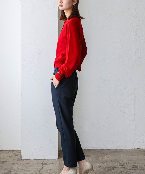 VitaFelice（ヴィータフェリーチェ）の「接触冷感カーディガン（カーディガン/ボレロ・レディース・オフホワイト/グレー/ブラック/ネイビー/レッド・FREE）」の13枚目の写真