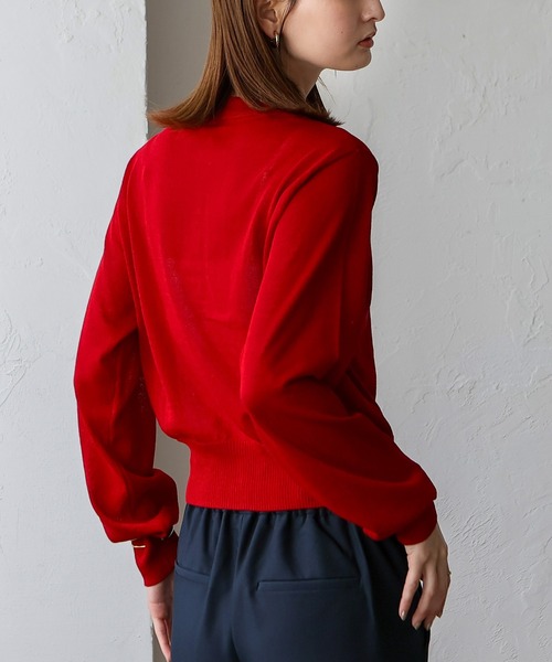 VitaFelice（ヴィータフェリーチェ）の「接触冷感カーディガン（カーディガン/ボレロ・レディース・オフホワイト/グレー/ブラック/ネイビー/レッド・FREE）」の12枚目の写真