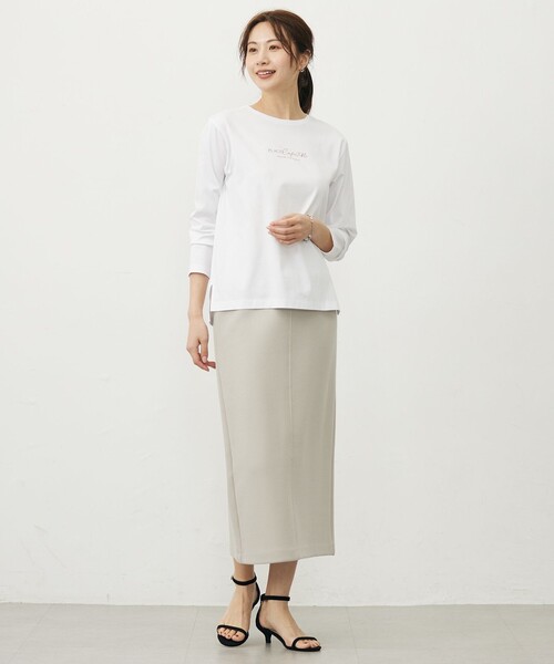 J.PRESS(ジェイプレス)の「ロゴ Tシャツ(Tシャツ/カットソー・レディース・ブルー系/ホワイト系/ベージュ系/オレンジ系・LARGE/MEDIUM)」の17枚目の写真