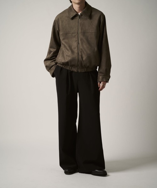 Lui's（ルイス）の「フェイクスウェードブルゾン（ブルゾン・メンズ・チャコールグレー/ブラック・S/M）」の11枚目の写真