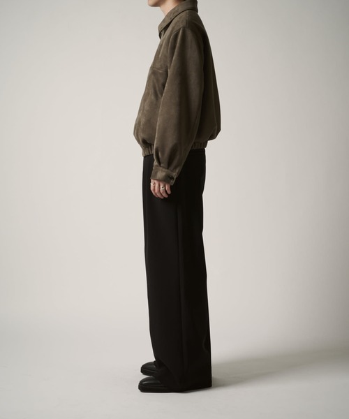 Lui's（ルイス）の「フェイクスウェードブルゾン（ブルゾン・メンズ・チャコールグレー/ブラック・S/M）」の12枚目の写真