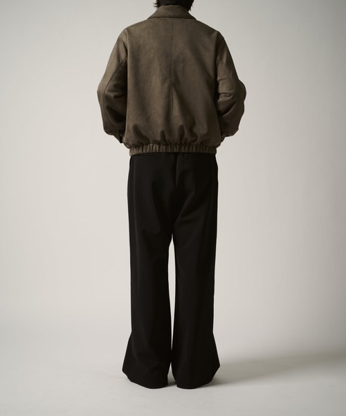 Lui's（ルイス）の「フェイクスウェードブルゾン（ブルゾン・メンズ・チャコールグレー/ブラック・S/M）」の13枚目の写真