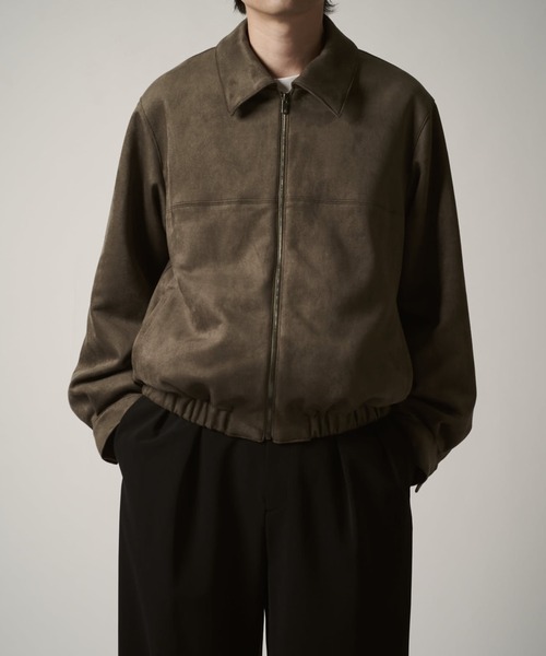 Lui's（ルイス）の「フェイクスウェードブルゾン（ブルゾン・メンズ・チャコールグレー/ブラック・S/M）」の22枚目の写真