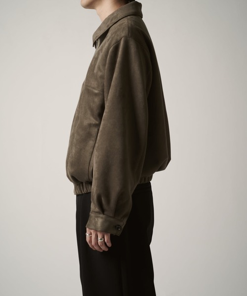 Lui's（ルイス）の「フェイクスウェードブルゾン（ブルゾン・メンズ・チャコールグレー/ブラック・S/M）」の8枚目の写真