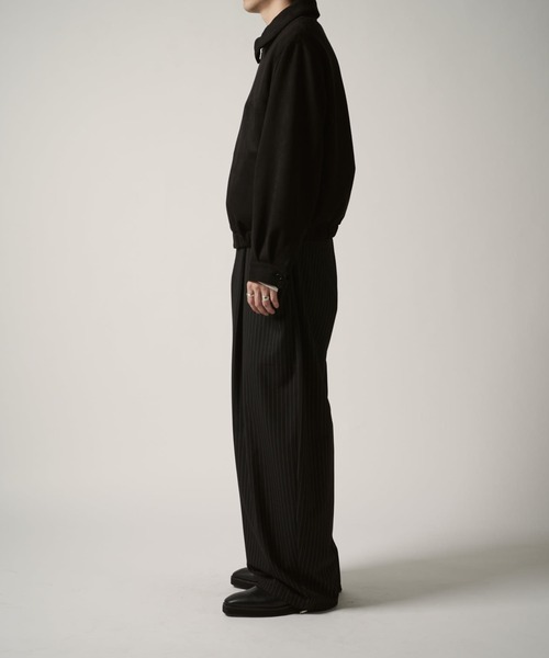 Lui's（ルイス）の「フェイクスウェードブルゾン（ブルゾン・メンズ・チャコールグレー/ブラック・S/M）」の20枚目の写真