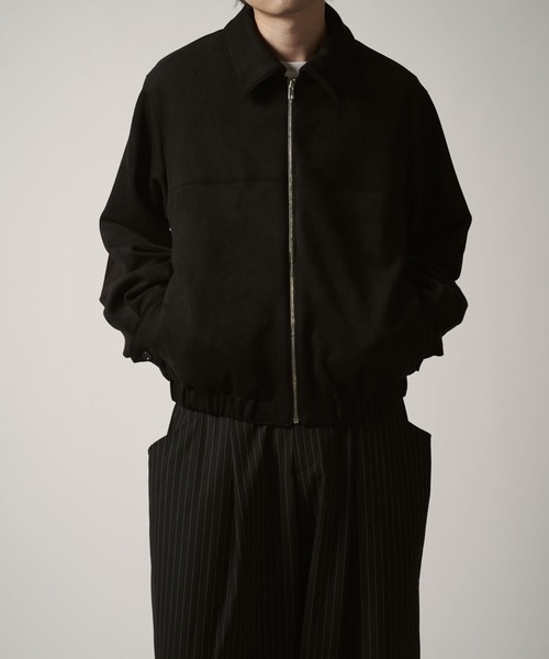 Lui's（ルイス）の「フェイクスウェードブルゾン（ブルゾン・メンズ・チャコールグレー/ブラック・S/M）」の14枚目の写真