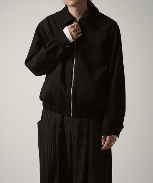 Lui's（ルイス）の「フェイクスウェードブルゾン（ブルゾン・メンズ・チャコールグレー/ブラック・S/M）」の15枚目の写真