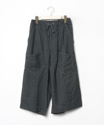 希少珍品 試着のみmercibeaucoup WOOLサルエルパンツ 革パッチ