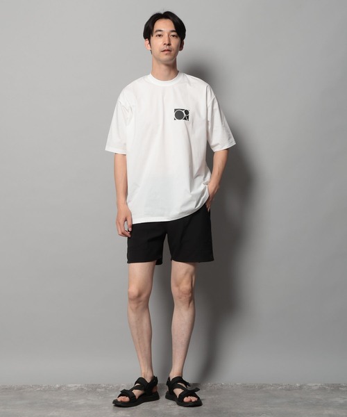 Ocean Pacific（オーシャンパシフィック）の「【Ocean Pacific(オーシャンパシフィック)】ロゴラッシュガードTシャツ[吸水速乾・UVカット・水陸両用]（Tシャツ/カットソー・メンズ・ブラック/ホワイト・MEDIUM/LARGE）」の3枚目の写真