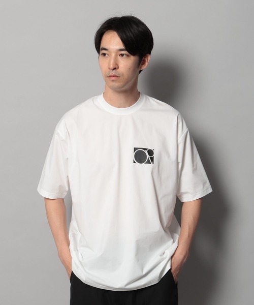 Ocean Pacific（オーシャンパシフィック）の「【Ocean Pacific(オーシャンパシフィック)】ロゴラッシュガードTシャツ[吸水速乾・UVカット・水陸両用]（Tシャツ/カットソー・メンズ・ブラック/ホワイト・MEDIUM/LARGE）」の5枚目の写真