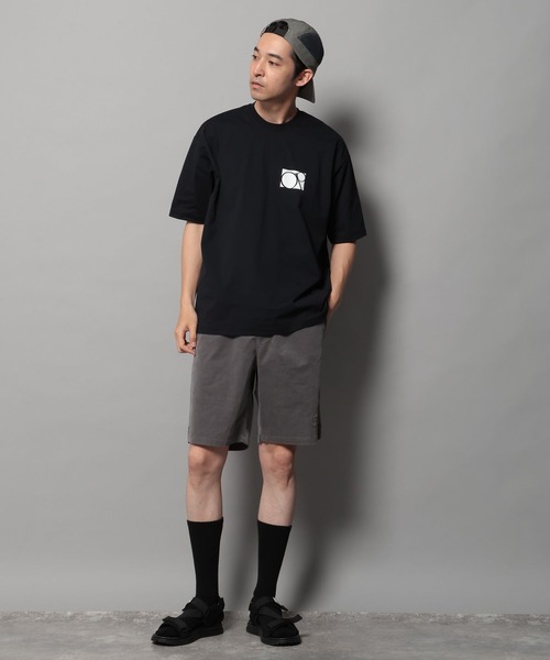 Ocean Pacific（オーシャンパシフィック）の「【Ocean Pacific(オーシャンパシフィック)】ロゴラッシュガードTシャツ[吸水速乾・UVカット・水陸両用]（Tシャツ/カットソー・メンズ・ブラック/ホワイト・MEDIUM/LARGE）」の9枚目の写真