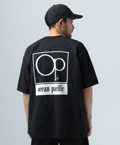 Ocean Pacific（オーシャンパシフィック）の「【Ocean Pacific(オーシャンパシフィック)】ロゴラッシュガードTシャツ[吸水速乾・UVカット・水陸両用]（Tシャツ/カットソー・メンズ・ブラック/ホワイト・MEDIUM/LARGE）」の17枚目の写真
