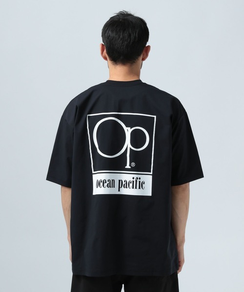 Ocean Pacific（オーシャンパシフィック）の「【Ocean Pacific(オーシャンパシフィック)】ロゴラッシュガードTシャツ[吸水速乾・UVカット・水陸両用]（Tシャツ/カットソー・メンズ・ブラック/ホワイト・MEDIUM/LARGE）」の21枚目の写真