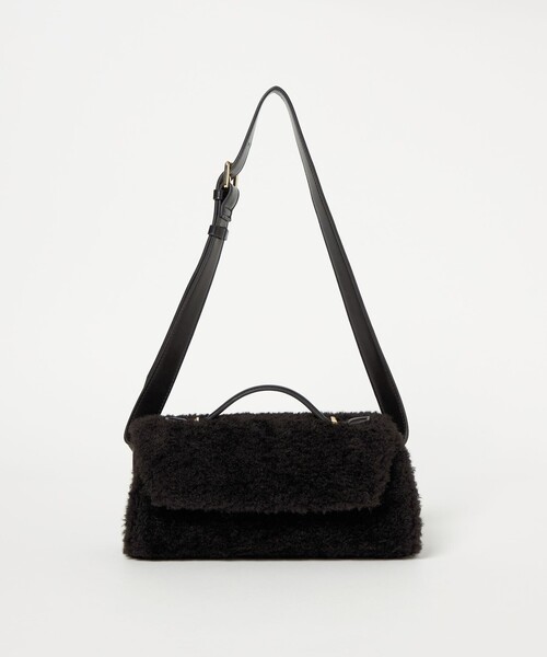 EMMEL REFINES(エメルリファインズ)の「<EMMEL REFINES>EM フラップ ボア ショルダーバッグ(ショルダーバッグ・レディース・ライトブルー/ブラック/ブラウン・FREE)」の7枚目の写真