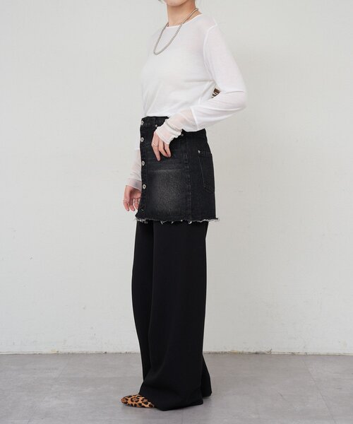 セール】レイヤードデニムスカート（スカート）｜SHENERY（シーナリー