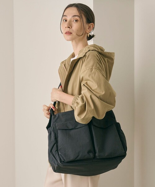 フロント ダブルポケット ビッグ ショルダーバッグ（ショルダーバッグ